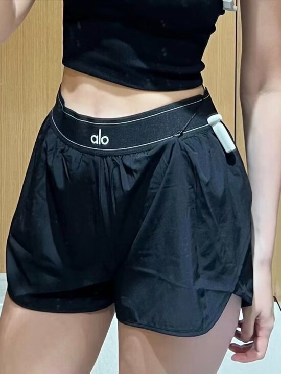 ALO Yoga Pants - 🍠Black Alo Yoga Match Point Short😸Leg-Lengthening Brand new with tags